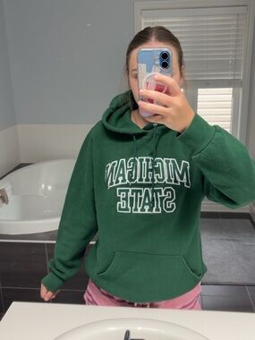 Michigan State Green Pullover Hoodie - Unbranded